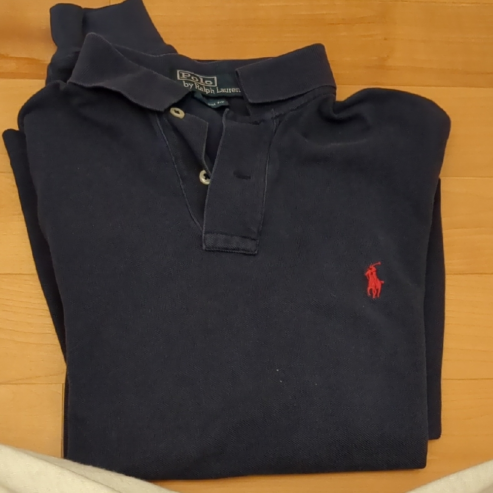 Polo by Ralph Lauren Men's Dark Blue Polo Shirt